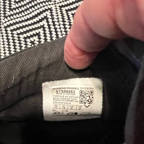 Sperry Black Ankle Boots with Tan Accents - Picture 7 of 8